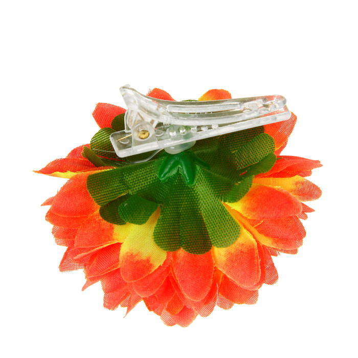 Зажим "Георгин", цвет оранжевый