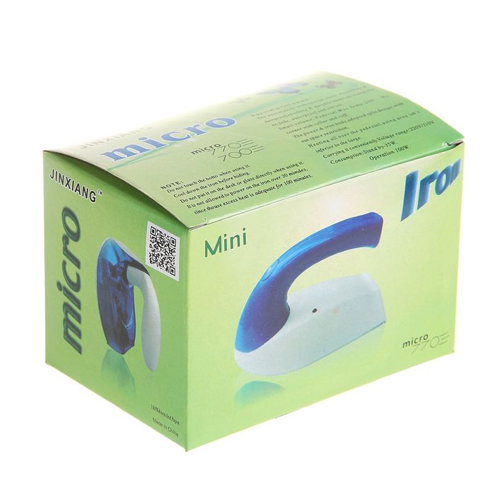 Утюг электрический дорожный 10см, 35Вт, металл, МИКС