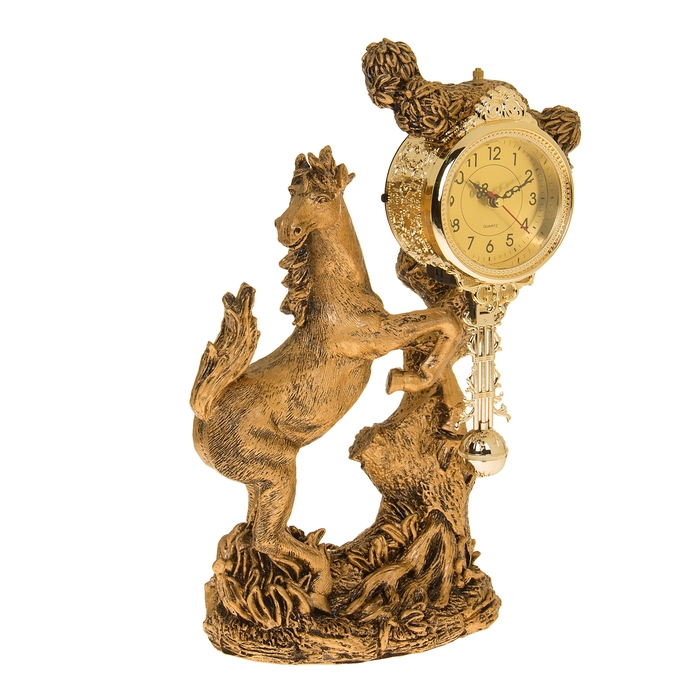 Часы настольные "Ретивый конь"