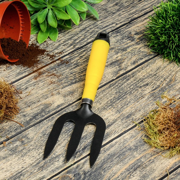 Вилка посадочная, длина 30 см, пластиковая ручка