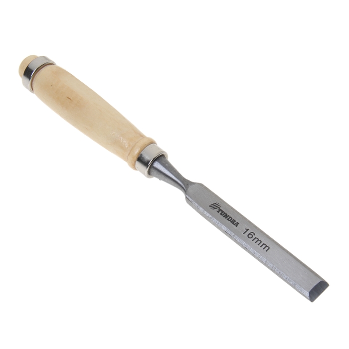 Стамеска-долото TUNDRA basic, деревянная рукоятка, 16 мм