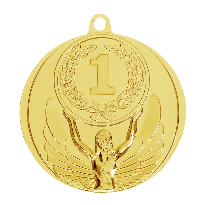 Медаль призовая, 1 место, золото, d4,5 см