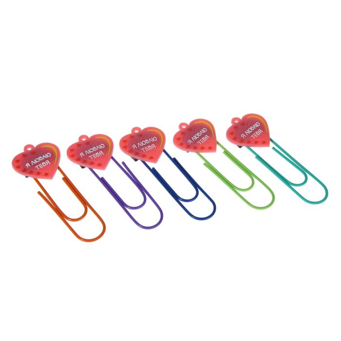 Закладка-скрепка большая 11 см Любовь