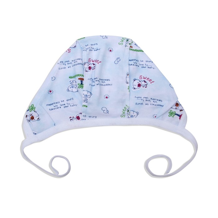 Чепчик ясельный, рост 80 см (12 мес), цвет микс/набивка с06-238-009