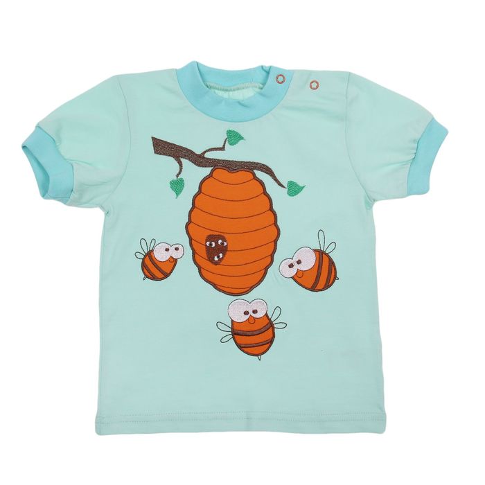 Футболка детская "Зоопарк", рост 92 см (2 года), цвет МИКС 445-018В_М