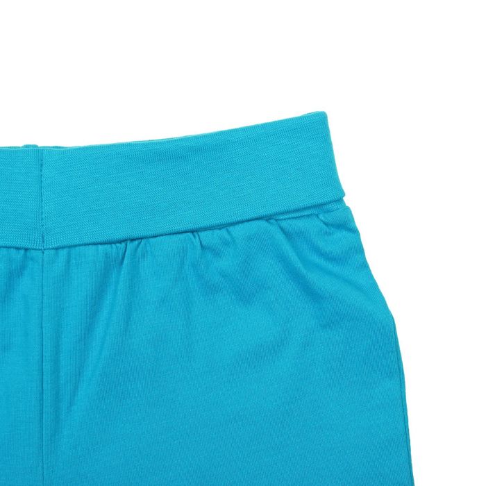 Комплект для мальчика (футболка+шорты), рост 80 см (12 мес), цвет бирюзовый/экрю Н011