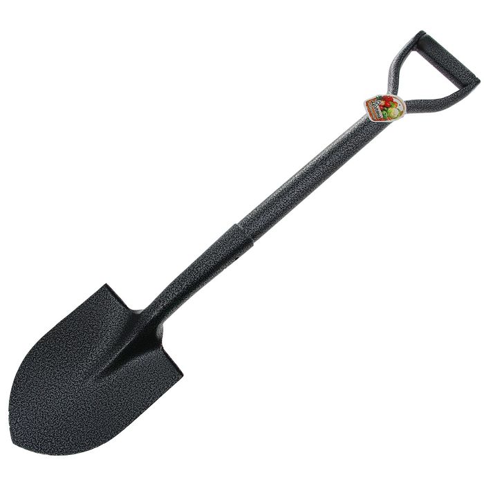 Лопата комбинированная, металлический черенок, с ручкой