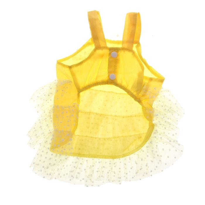 Сарафан "Кармен", размер XS, желтый (длина спинки - 20 см, объем груди - 36 см)