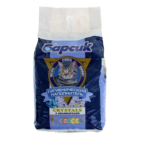 

Наполнитель минеральный с добавлением силикагеля "Барсик CRYSTALS", 4,54 л