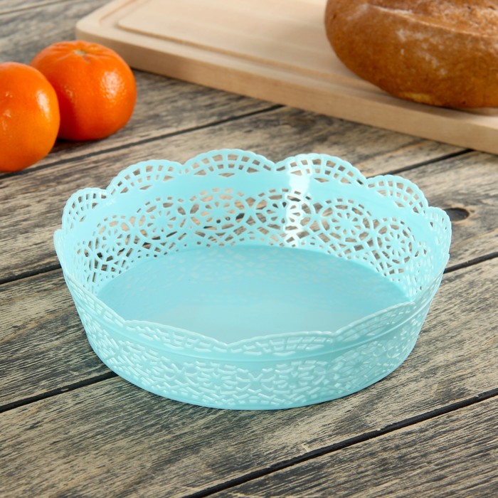 Ваза для хлеба и фруктов 21 см "Шарм", цвета МИКС