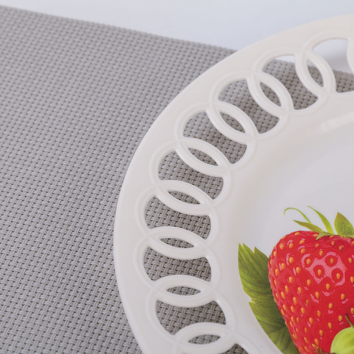 Тарелка кружевная круглая 20 см "Кубань", цвета МИКС