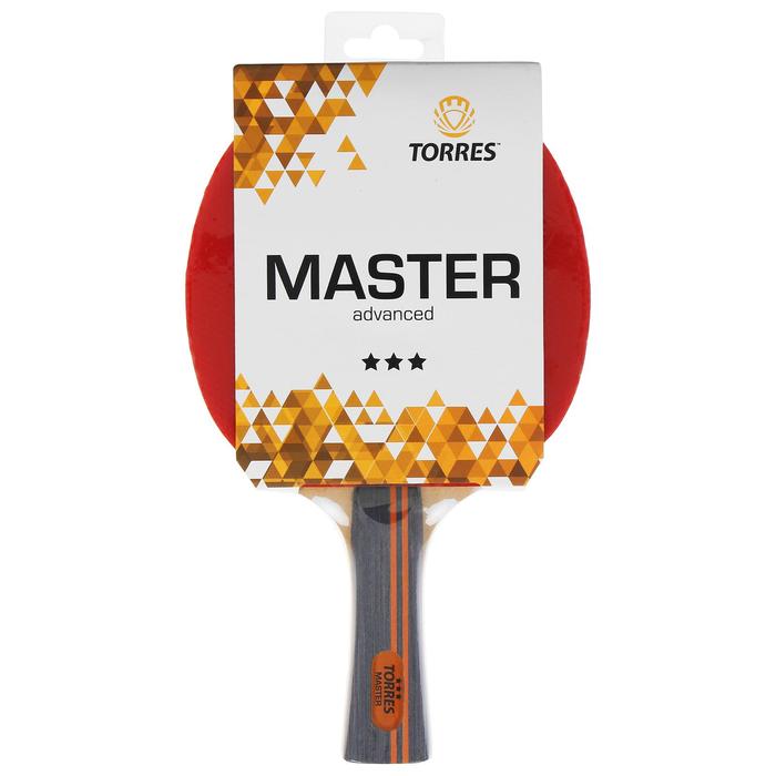 фото Ракетка для настольного тенниса torres master, 3 звезды, для тренировок, накладка 2,0 мм