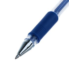 Ручка гелевая Crown HJR-500R, чернила синие, узел 0.5 мм, резиновый упор от Сима-ленд