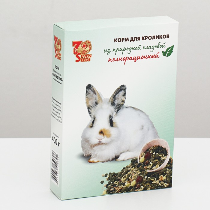 Корм Seven Seeds для кроликов, 400 г корм seven seeds supermix корм для кроликов 900 г