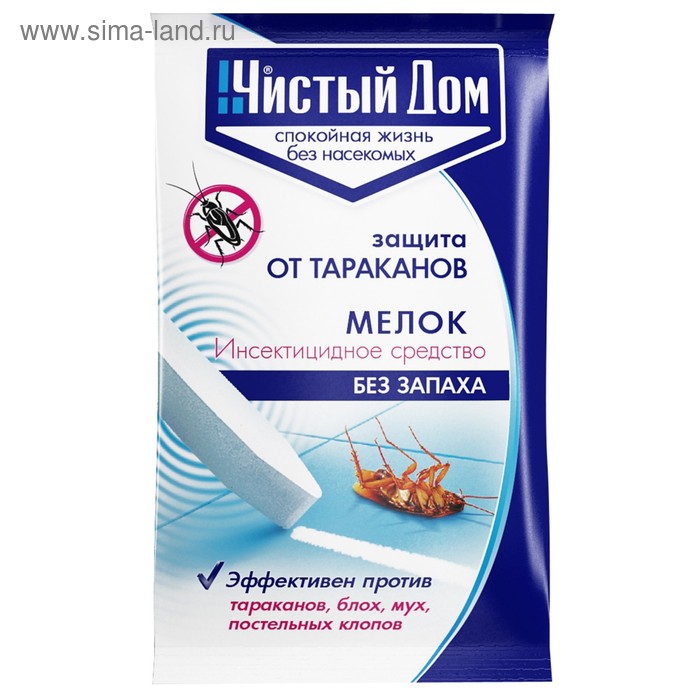 Мелок от тараканов Чистый дом 20 г
