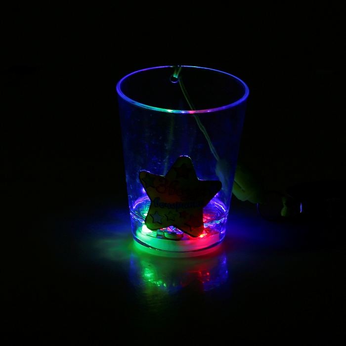 Стопка световая "Звезда вечеринки" со шнурком