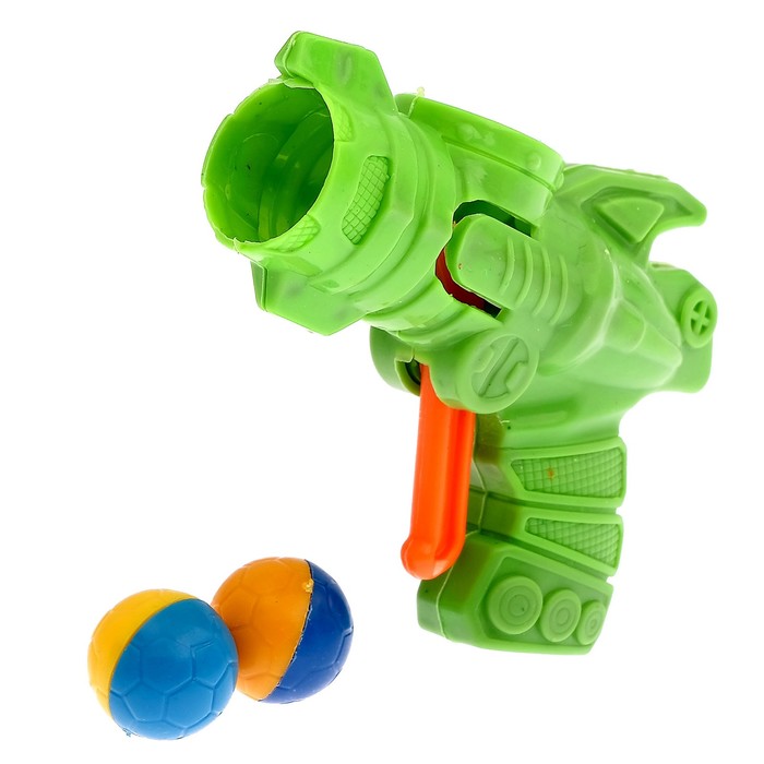 Пистолет "Бластер", стреляет шариками, цвета МИКС