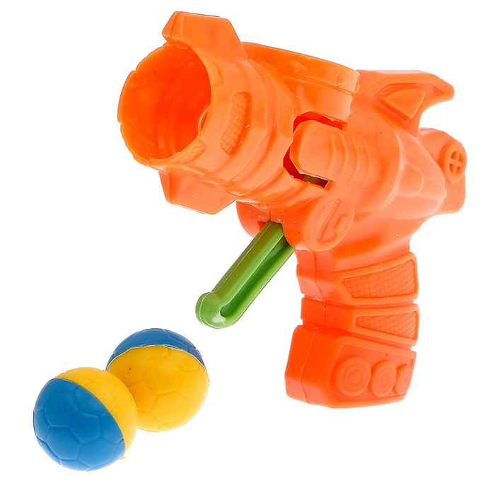 Пистолет "Бластер", стреляет шариками, цвета МИКС