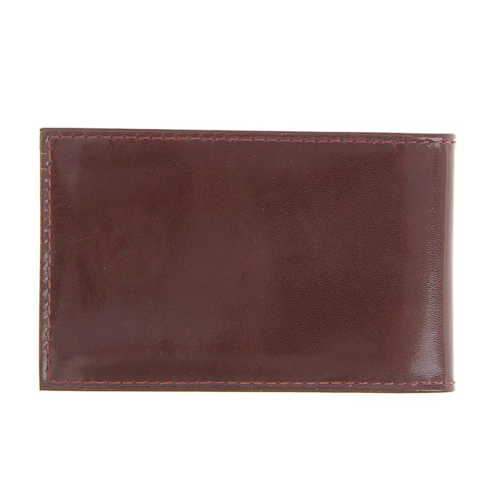 Визитница, 1 ряд, 16 листов, цвет бордовый