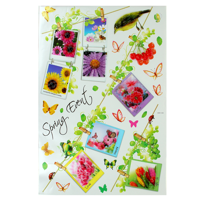 Наклейка интерьерная 5D "Зеленая ветвь"