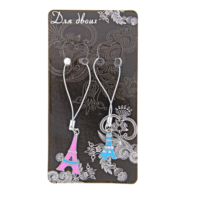 Подвеска для телефона 2в1 "Эйфелева башня"