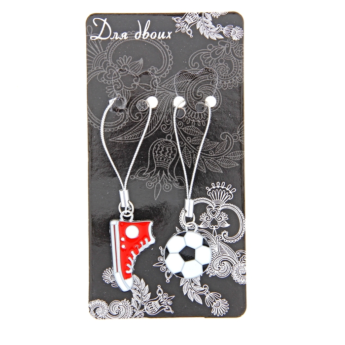 Подвеска для телефона 2в1 "Ботинок и мяч"