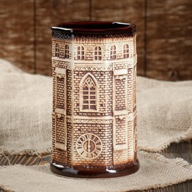 

Пивная кружка "Часы", бежевая, керамика, 1 л, 1 сорт