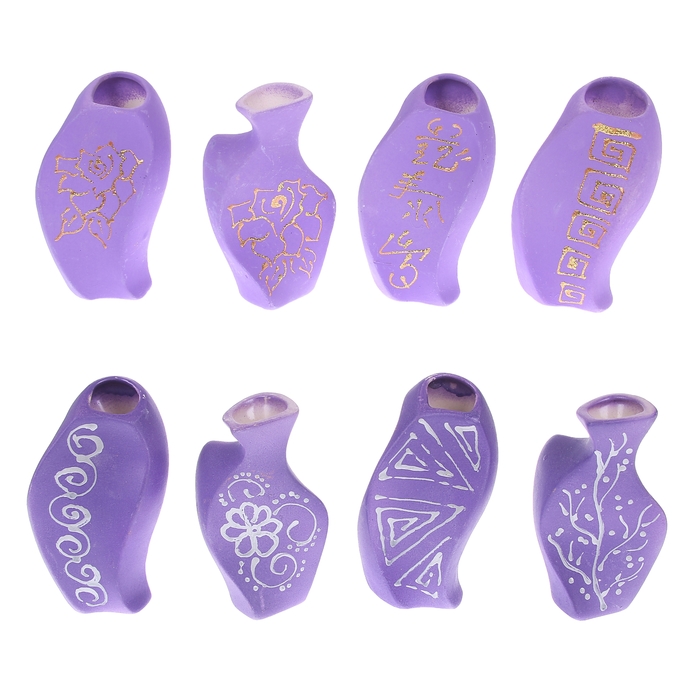 Ваза "Волна" малая, фиолетовая, микс