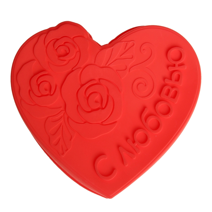 Форма для выпечки "С любовью", красный