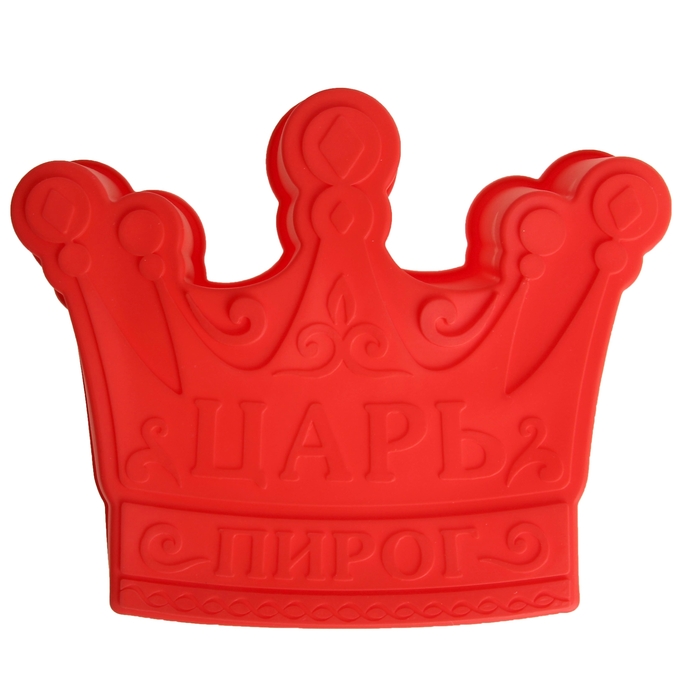 Форма для выпечки "Царь пирог", красный, 25 х 7 см, глубина 4,3 см