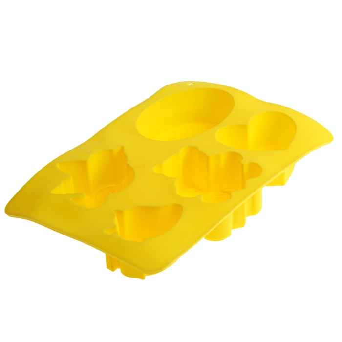 Форма для выпечки "Для любимых", желтый, 27 х 17,5 см, глубина 4,3 см