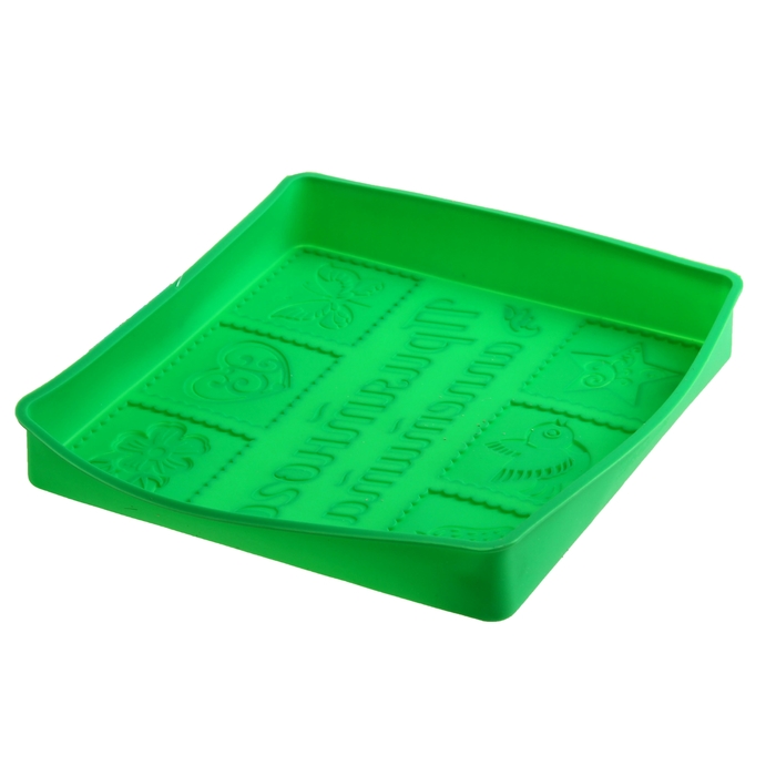 Форма для выпечки "Приятного аппетита", зеленый, 25 х 25 см, глубина 4 см