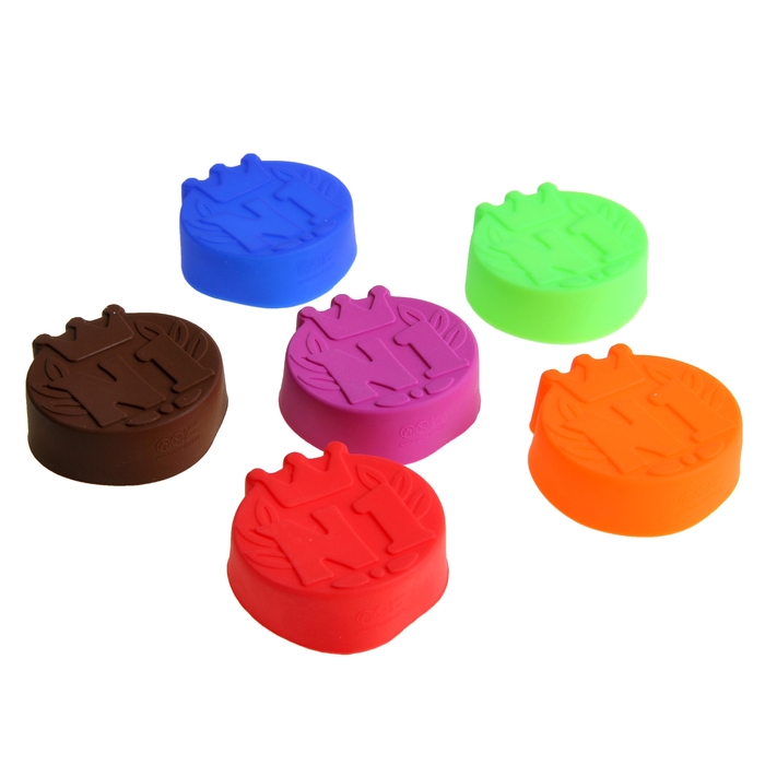 Набор форм для запекания 6 шт. "№1", микс цветов, 7 см, глубина 2,3 см