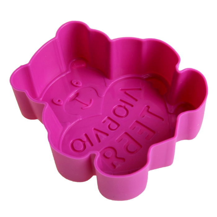 Набор форм для запекания 6 шт. "Люблю тебя", микс цветов, 7 см, глубина 2,5 см