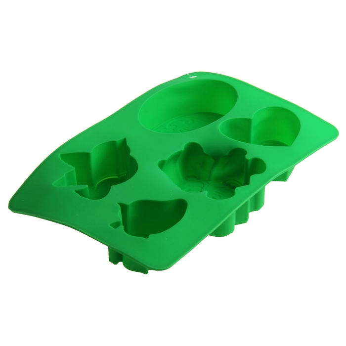 Форма для выпечки "Для любимых", зеленый, 27 х 17,5 см, глубина 4,3 см