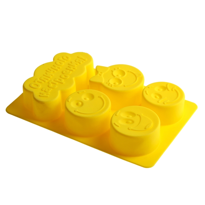 Форма для выпечки "Отличного настроения", желтый, 27,3 х 17,3 см, глубина 4,3 см