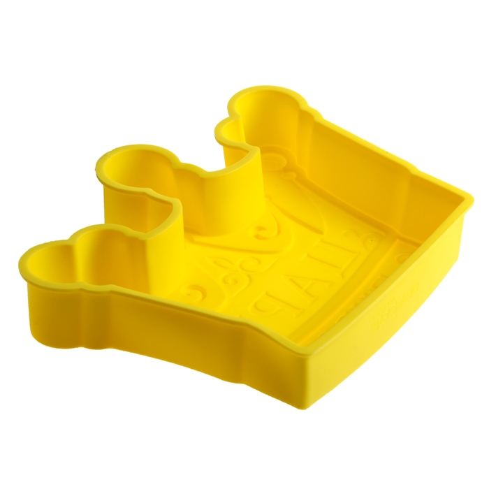 Форма для выпечки "Царь пирог", желтый, 25 х 7 см, глубина 4,3 см