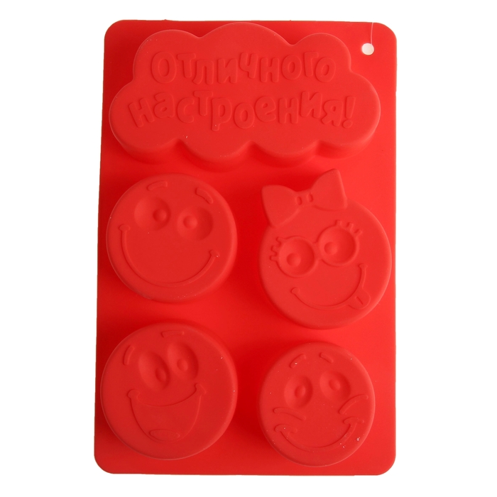 Форма для выпечки "Отличного настроения", красный, 27,3 х 17,3 см, глубина 4,3 см