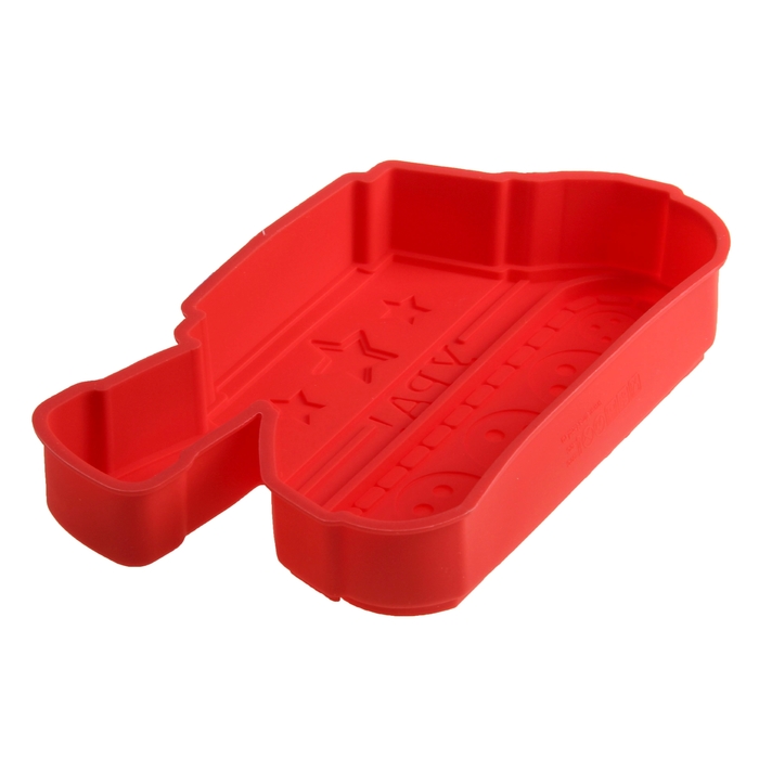 Форма для выпечки "Ура", красный, 25 х 14,5 см, глубина 4 см