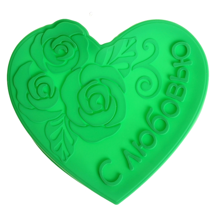 Форма для выпечки "С любовью", зелёный