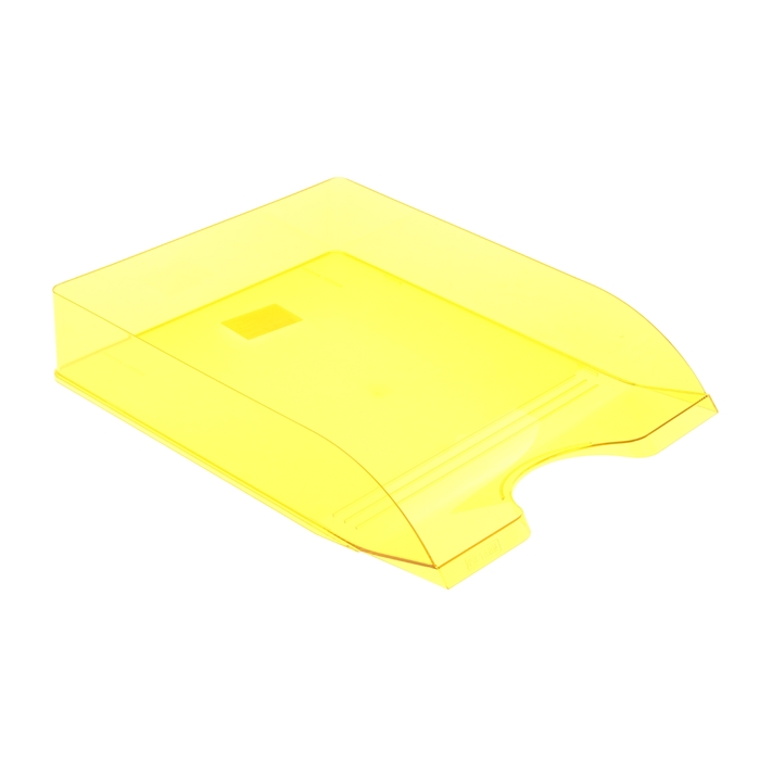 Лоток для бумаг горизонтальный "Дельта", желтый YELLOW
