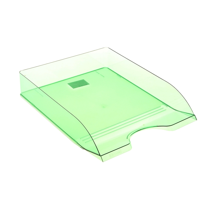 Лоток для бумаг горизонтальный "Дельта", зеленый