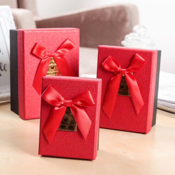 Набор коробок 3в1 "Искушение", 15,5 х 10,5 х 8 - 11 х 8 х 5,5 см