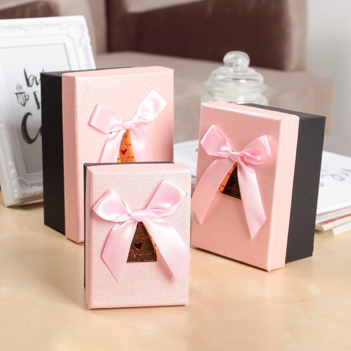 Набор коробок 3в1 "Искушение", 15,5 х 10,5 х 8 - 11 х 8 х 5,5 см