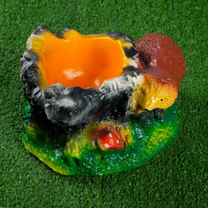 Фигурное кашпо "Ёжик с пнем"