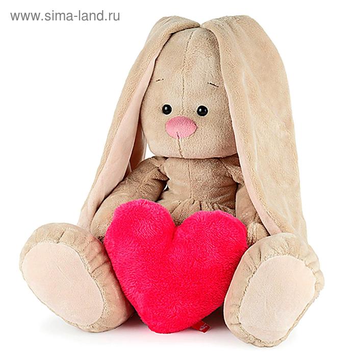 

Мягкая игрушка «Зайка Ми» с сердцем, большой
