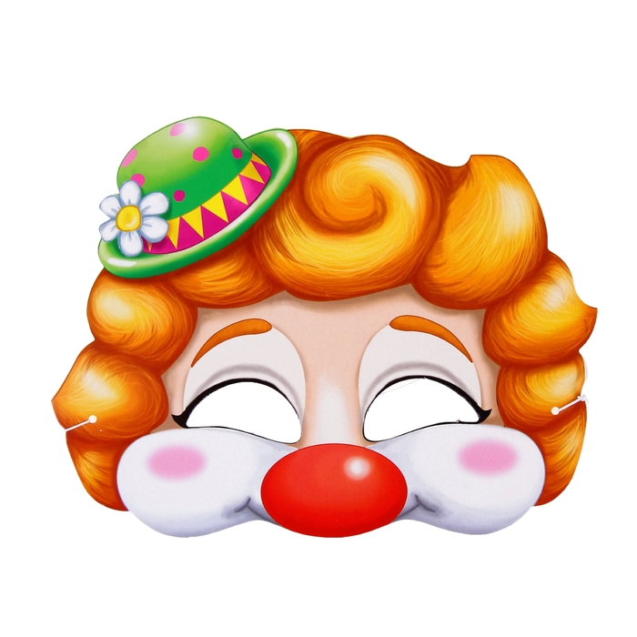 Маска карнавальная "Клоун"