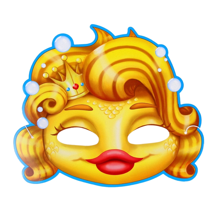 Маска карнавальная "Золотая рыбка"