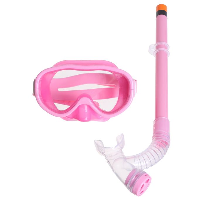 Набор для плавания детский, 2 предмета: маска, трубка, цвета МИКС