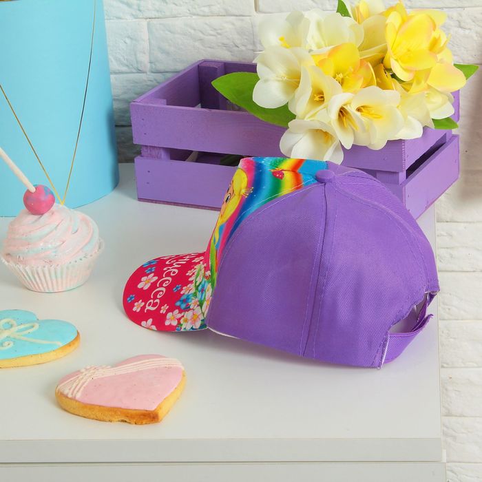 Кепка детская "Принцесса", р-р 52-54, 3-7 лет, цвета МИКС